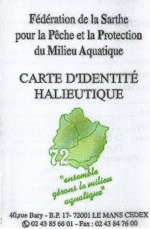 Carte nécessaire car son numéro doit figurer sur votre carte annuelle.